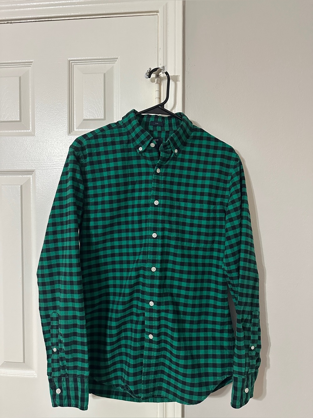 J.Crew Oxford Buffalo Check Button Down Shirt Men’s M Slim Fit